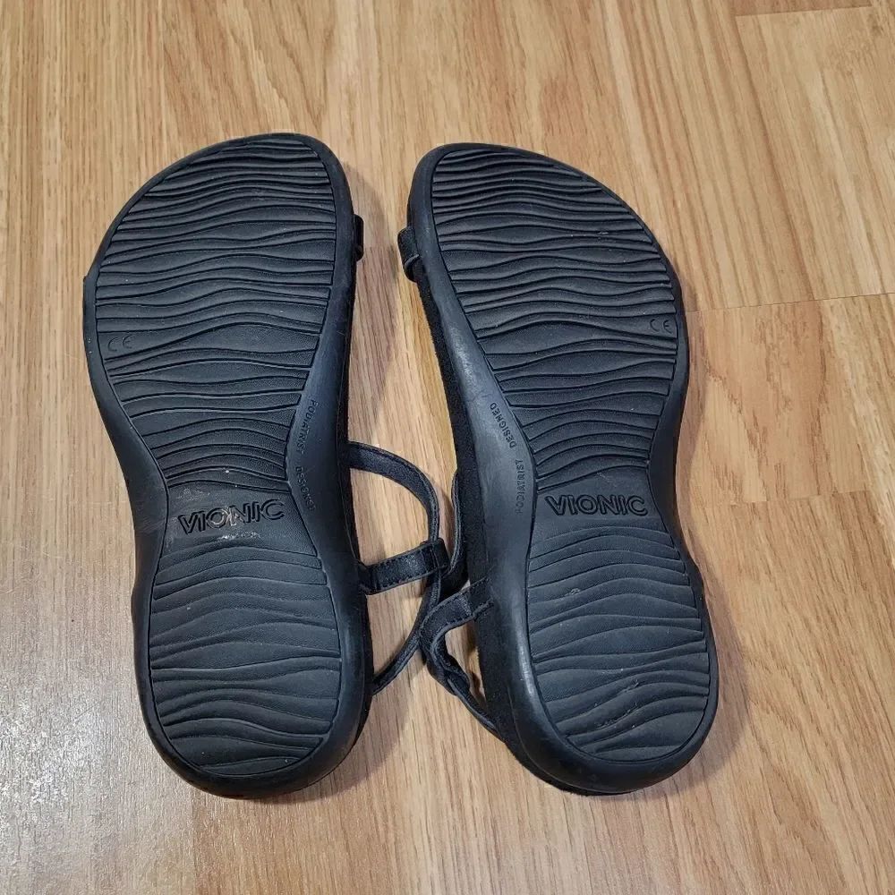 Vionic Navassa Black Sandals 7 - Picture 7 of 7